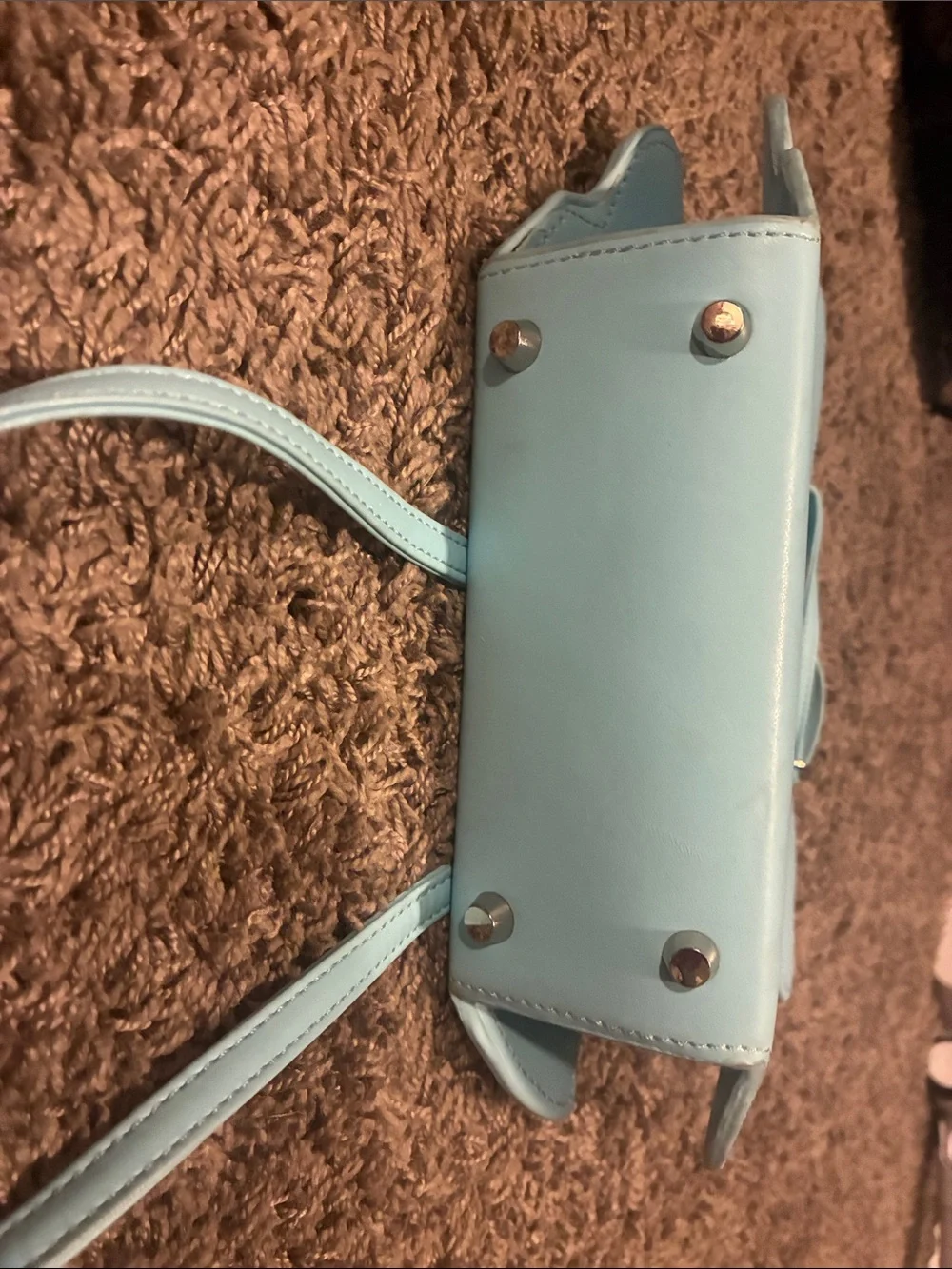 LET'S GET THIS BREAD Light Blue studio cult Crossbody Bag